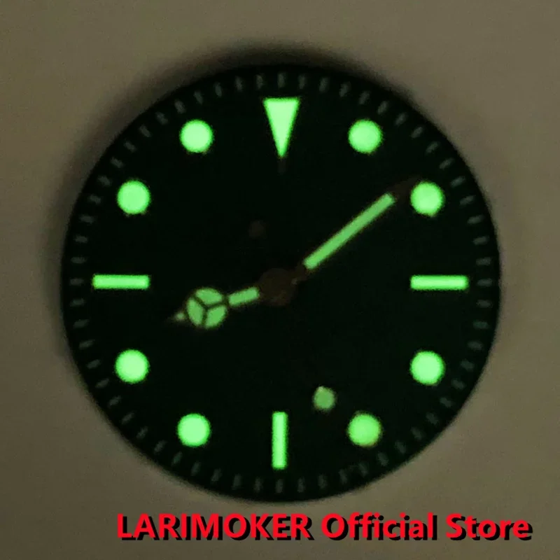 LARIMOKER 29 mm sandähnliches NH35 leuchtendes Zifferblatt und Uhrzeiger passend für NH36 Miyota 8215 8205 DG 2813 3804 PT5000 Uhrwerk