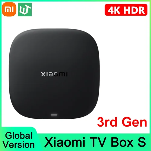En Stock versión Global Xiaomi Mi TV Box S 3.a generación 4K UHD Wifi6 Bluetooth 5,2 2GB 32GB asistente de Google Control de medios de TV