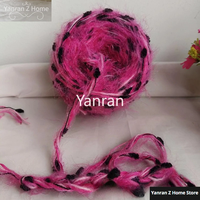 Soft Glutinous Crochet Yarn Wool Pink Color Tone Plush Plush Handmade DIY Crochet Handbag Ledger Yarn 50g Knitting Chunky Yarn