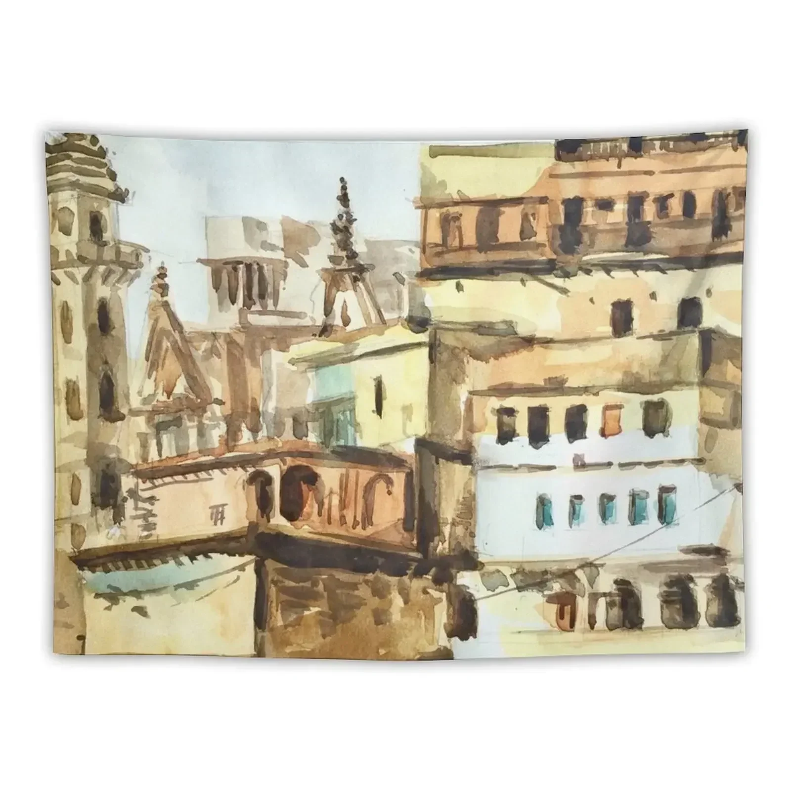 Varanasi India Hindu Pilgrimage Tapestry Korean Room Decor Things To Decorate The Room Tapestry