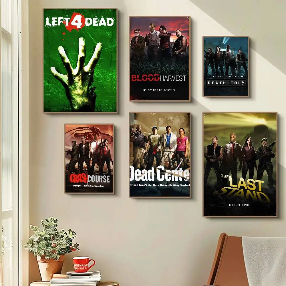 Game Left 4 Dead Funny Cute Cartoon Posters Prints Canvas Painting Wall Art Picture Living Room Home Decor