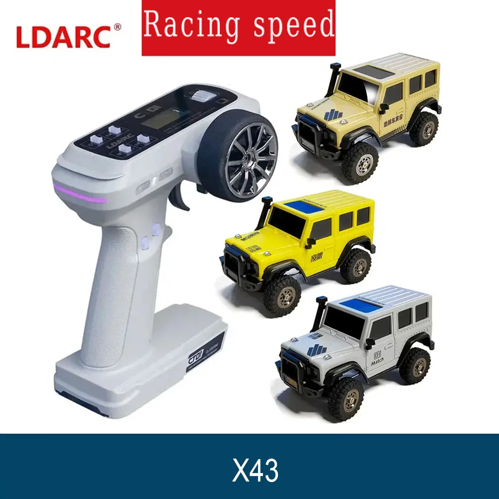 

LDARC X43 RTR/BNR 1/43 Crawler Turbo RC Car 4WD Remote Control Mini Climbing Indoor Racing Vehicle Toy off Roader for Kids Adult