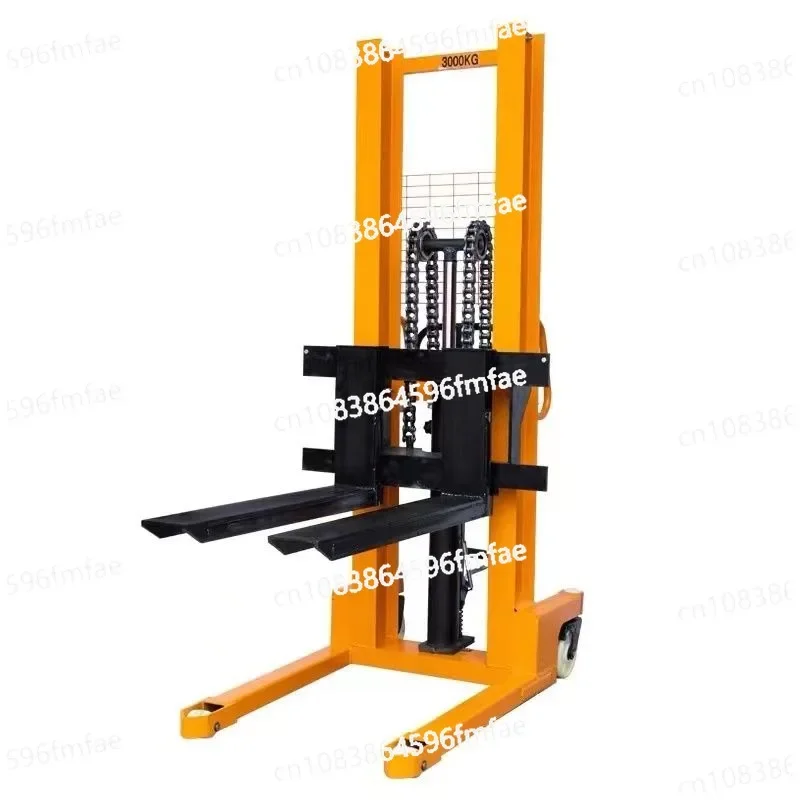 Manual Electric Hydraulic Forklift 1 Ton 2 Ton Lifting Small Loading and Unloading Truck