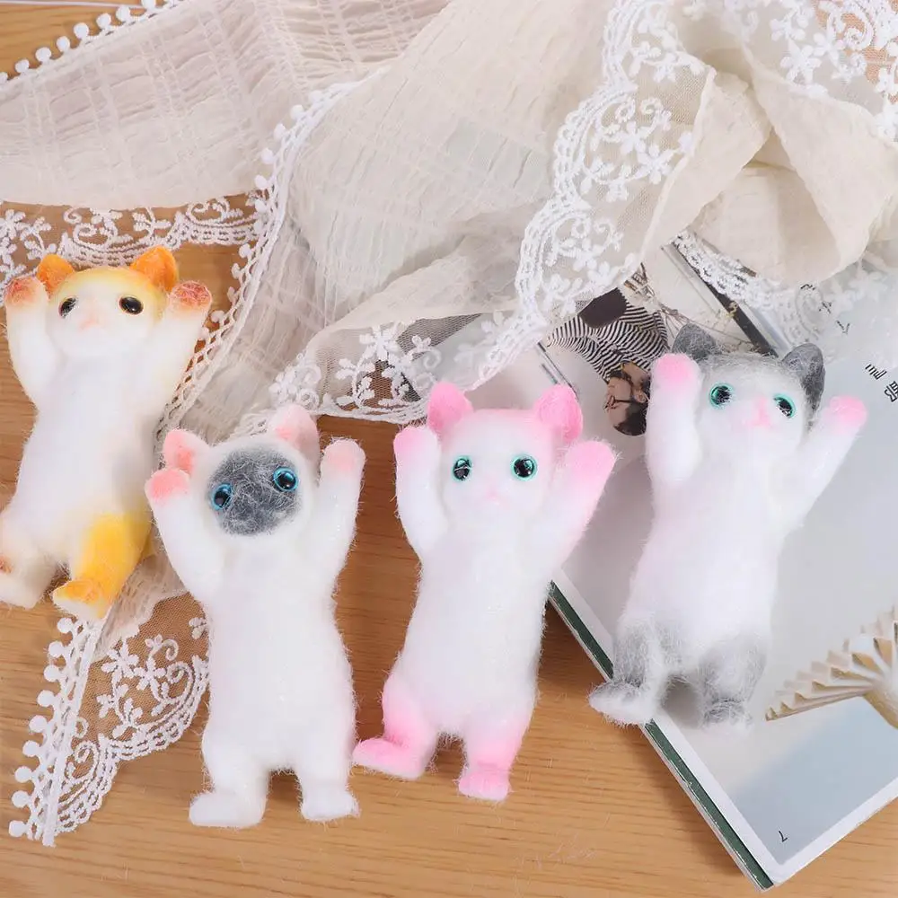 

Милая кукла-кошка с медленным отскоком, игрушка для сжатия, мультяшная животная, имитация кошки, сжимаемые игрушки, мини-красочная игрушка-кошка, сенсорные игрушки