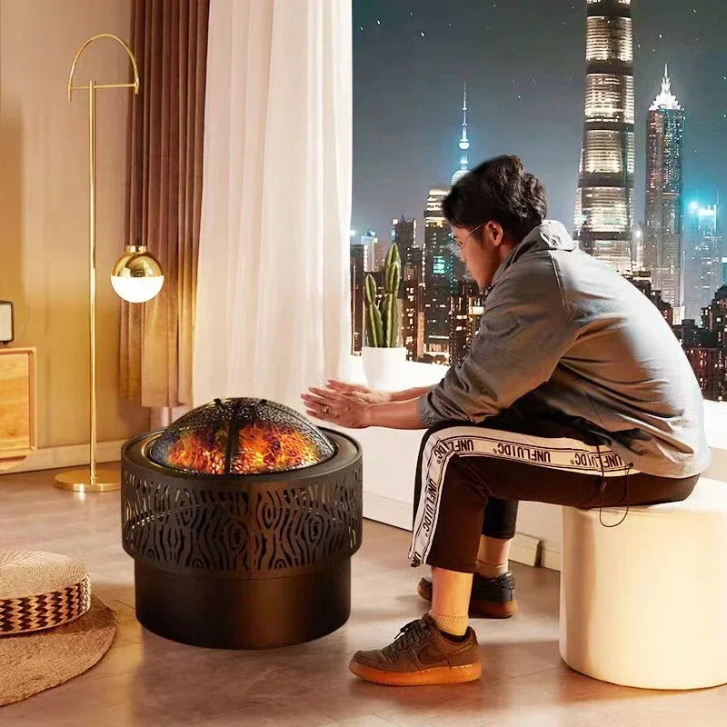 Camping Wood Stove Patio Heaters Hand Warmer Garden Brazier Bonfire Patio Heaters Tourist Cooker Outdoor Heating Calentador LL