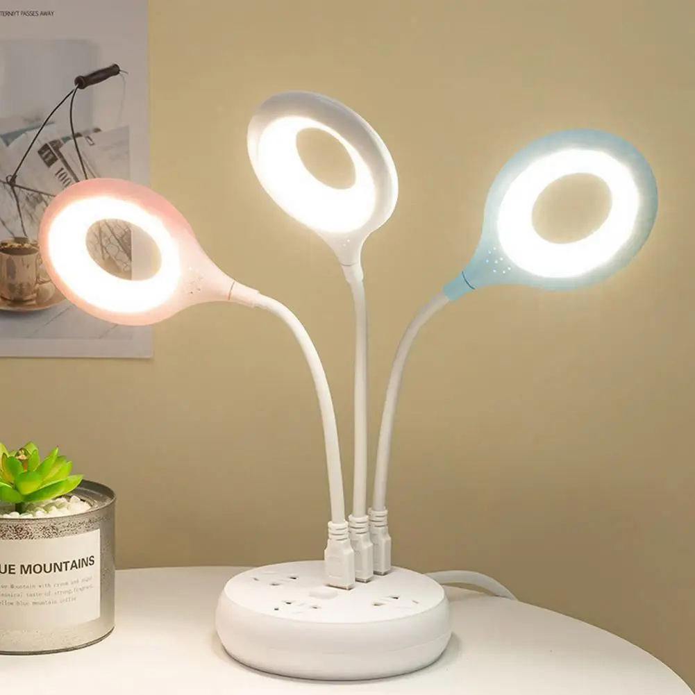 USB LED Light Ultra-Bright Flicker Free Flexible Hose Design Non-Glaring Energy Saving Illumination ABS Night Light Bendable USB