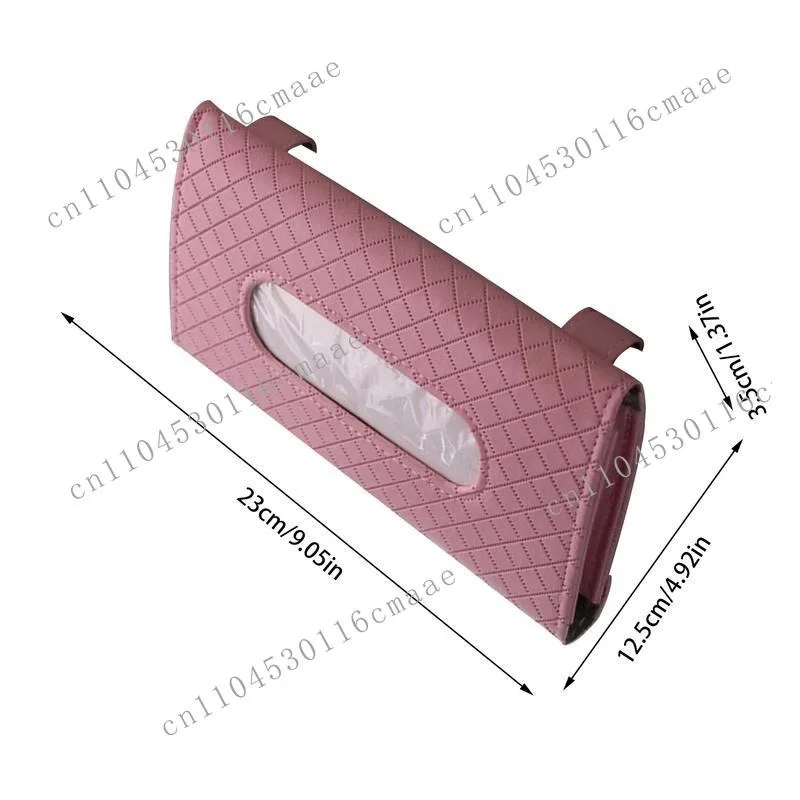 

NEW Car Visor Tissue Holder Car Tissue Box Holder Dispenser Backseat Case Holder With Refill Leather Tissue
