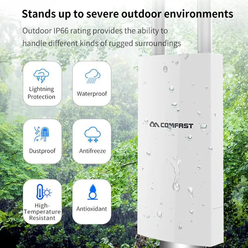 The best outdoor AP COMFAST CF-EW72 QCA long range 5G wifi access point wireless network amplifier outdoor wireless access point