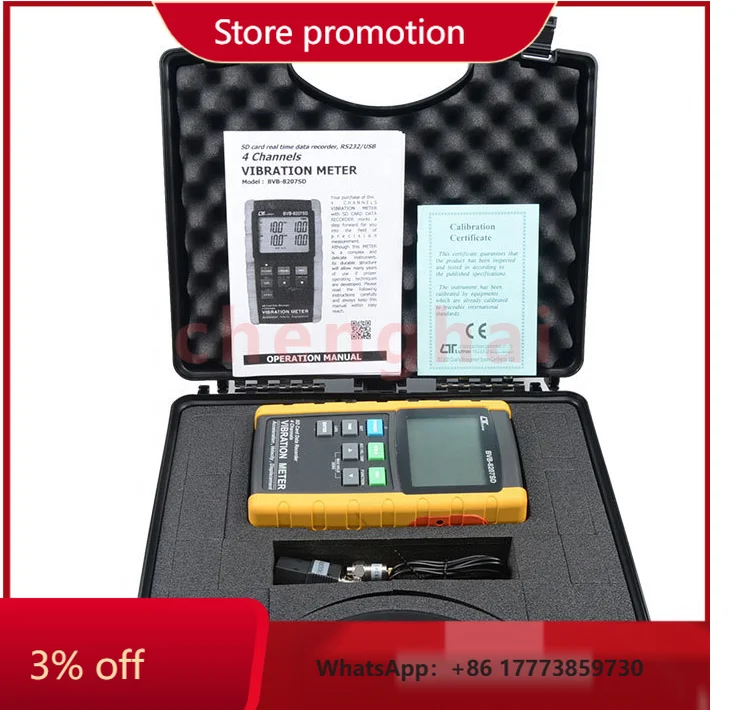 

CHKJ Hot Sale Original Lutron BVB-8207SD Four-channel Vibration Recorder High Precision Vibration Recorder Cheap in Stock