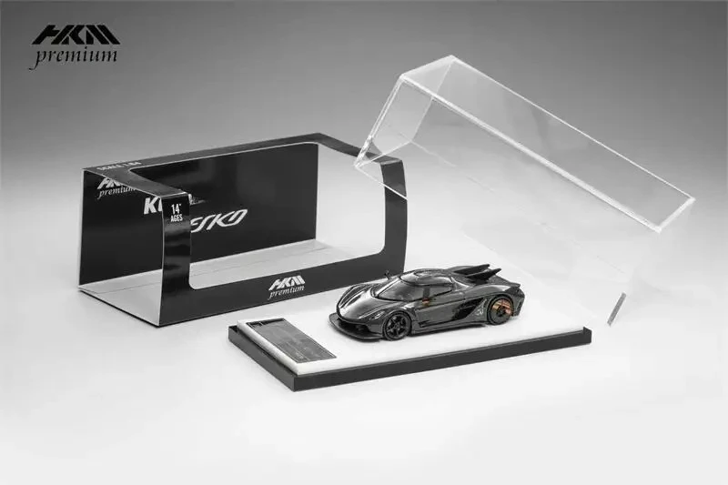 

(Предзаказ) HKM Premium 1:64 Jesko Absolut Full Carbon Limited999, литая под давлением модель коллекционной машины