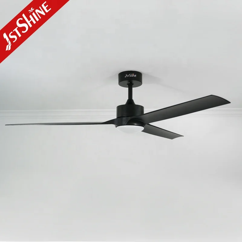 1stshine led ceiling fan smart remote 3 plastic black blades 60