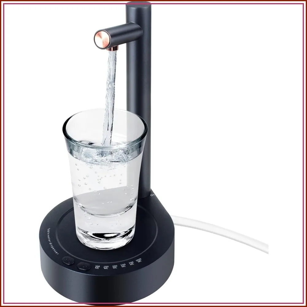 

Desktop Water Bottle Dispenser, Portable Electric Pump for 5 Gallon & Universal Bottles, USB Charging, Automatic Water Jug Dispenser for Home, Office, Outdoor