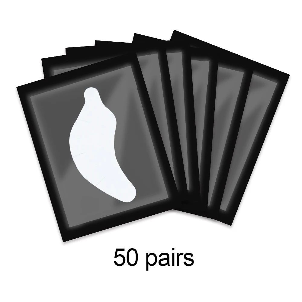 50 Paar Wimpernverlängerungs-Patches, Hydrogel-Patches, Gel-Pad, Make-up, Wimpernlift-Werkzeuge, unter den Augenklappen, Pads für Wimpernverlängerung