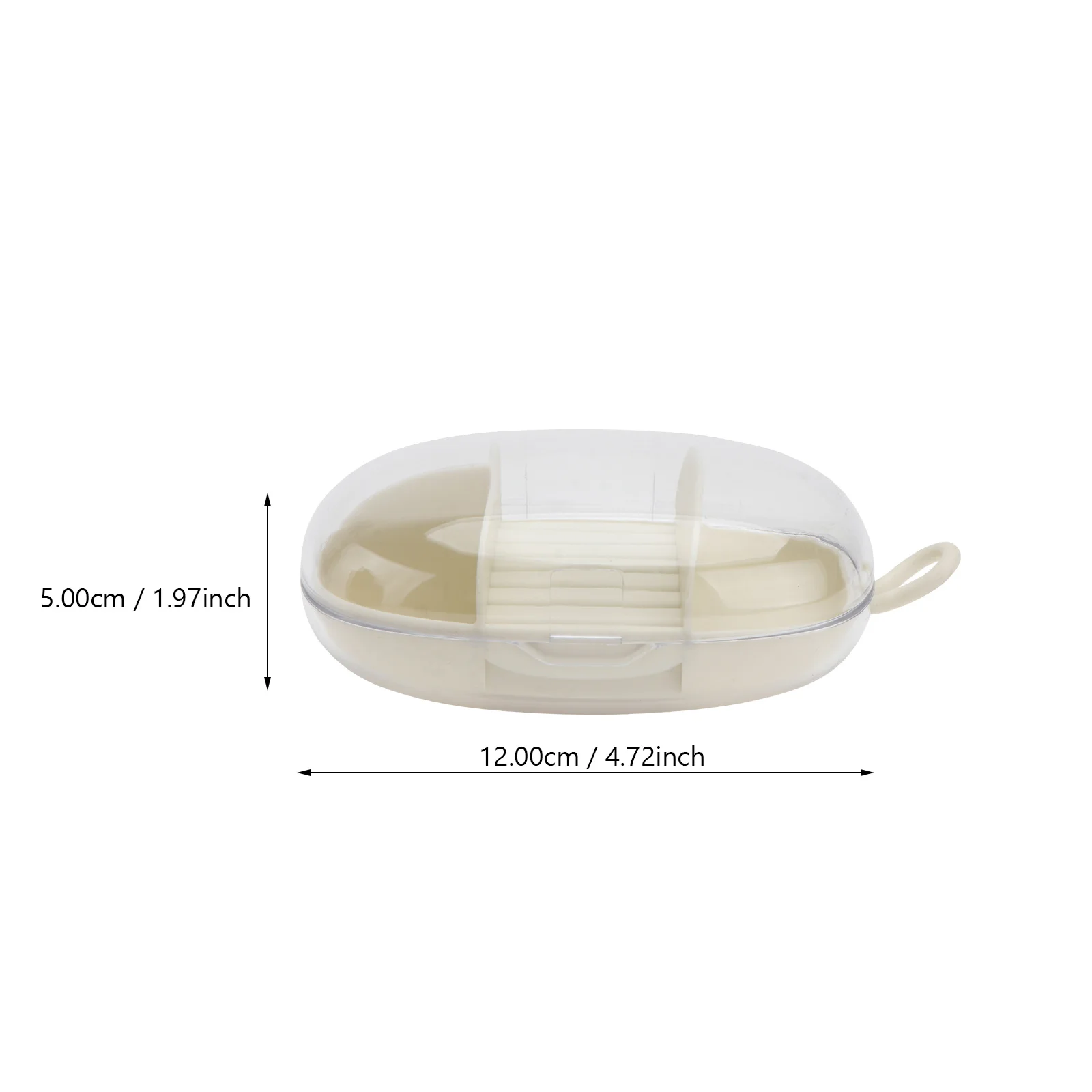 1 قطعة صندوق مجوهرات محمول مواد عالية الجودة حافة حساسة غطاء شفاف تصميم السفر المنظم صندوق مجوهرات #6