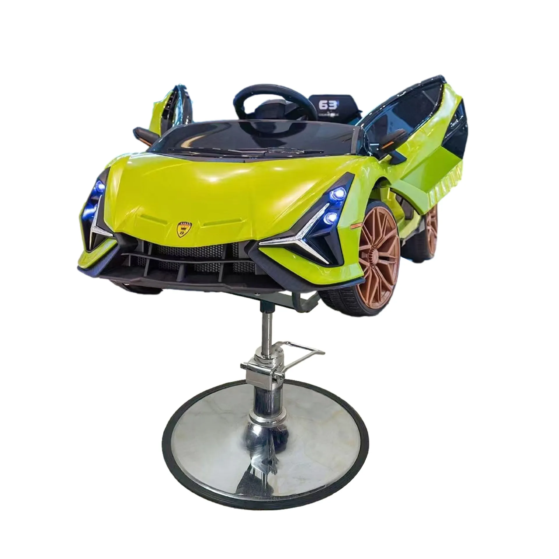Cadeira barbeiro para cabeleireiro, Equipamento de corte para crianças, Barbearia