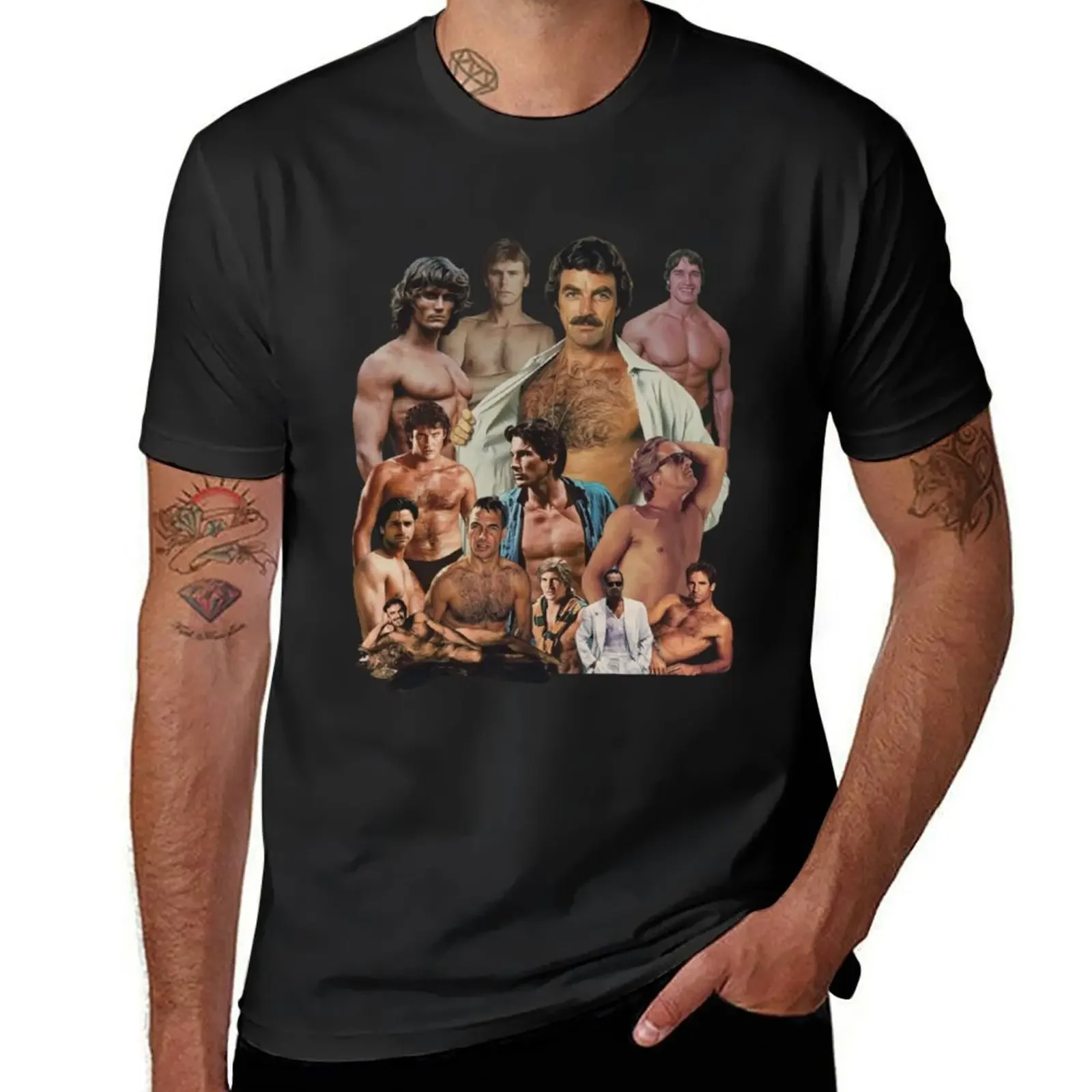 

Hunks of the 80s T-Shirt graphics vintage customizeds T-shirt men