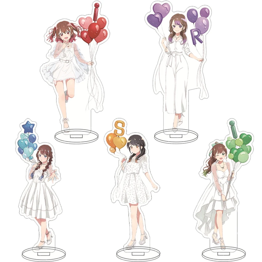 16CM Anime Acryl-Figurenständer i ☆ Ris der Film – Volle Energie!! Saki Yamakita Yu Serizawa Himika Akaneya Yuki Wakai Cosplay-Accessoires