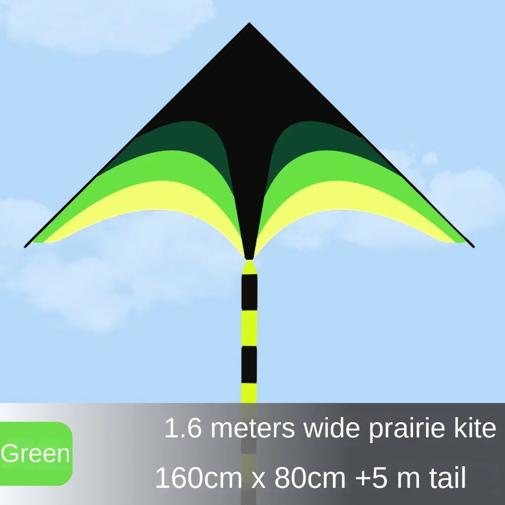 Nouveau Easy Fly 1.6m grand cerf-volant Delta avec 100M ligne de cerf-volant longue queue bon cerf volant Ripstop enfants jouets de plein air cerfs-volants Sports amusants