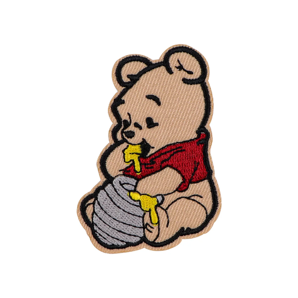 Cute Cartoon Bear Embroidery Patch Iron On Patches For Clothing Thermoadhesive Patches For Clothes Jackets Sew DIY Stickers