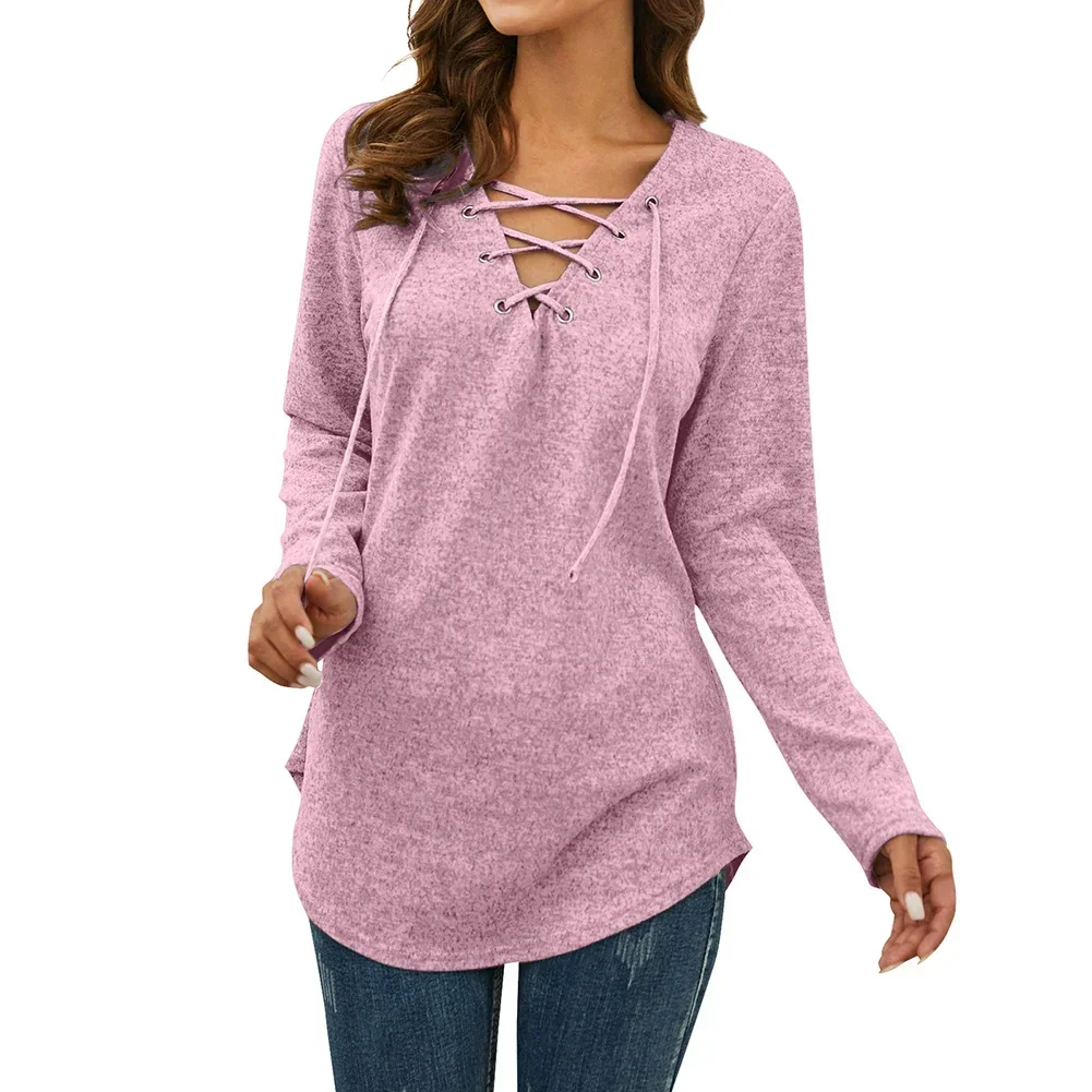 

Women's Sweatshirts O-Neck Loose Casual Sports Pullovers Comfortable Velvet Long Sleeve Sweater Winter Woman Clothes 2025