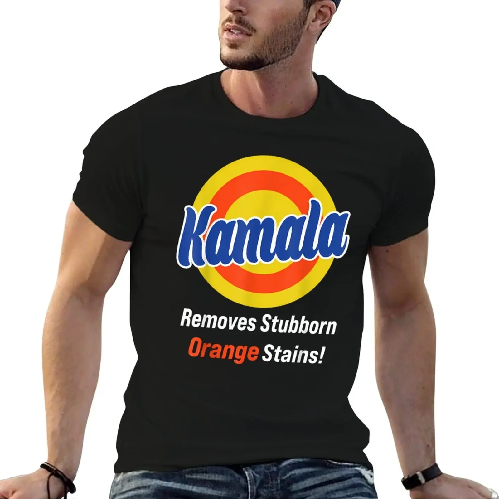 Kamala Harris 2024 Removes Stubborn Orange Stains T-Shirt anime custom t shirt shirts graphic tee T-shirts for men cotton