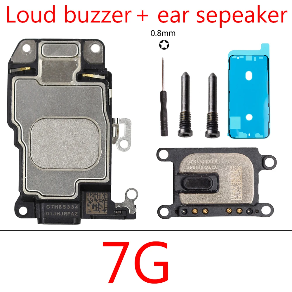 1set  earpiece  Flex Cable for iPhone 7G 8G 7 Plus 8 Plus Loud Speaker Sound Ringer Buzzer inner Ringtone Parts