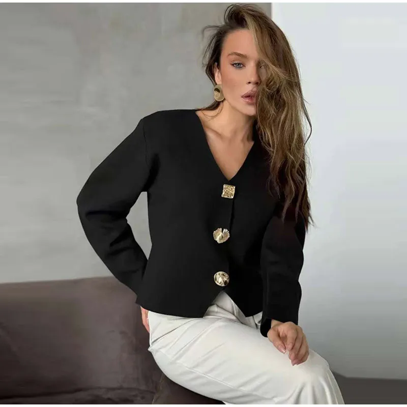 Knitted Jacquard Female Cardigan Sweater Zipper Loose Lapel Pocket Fashion Lady Sweaters 2026 Spring Street Long Sleeve Coat Top 46 Scb2dbb97dada4163ae1c9a98453b61e1A