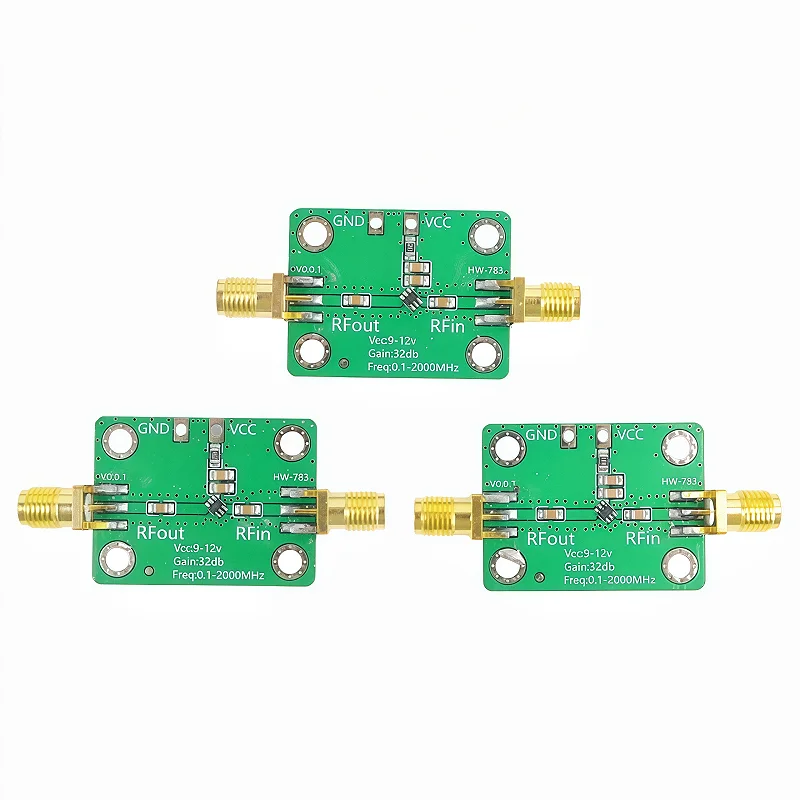 0.1-2000MHz RF Wideband Amplifier High Gain 30dB Low-noise Amplifier LNA Development Board RF Broadband Amplifier