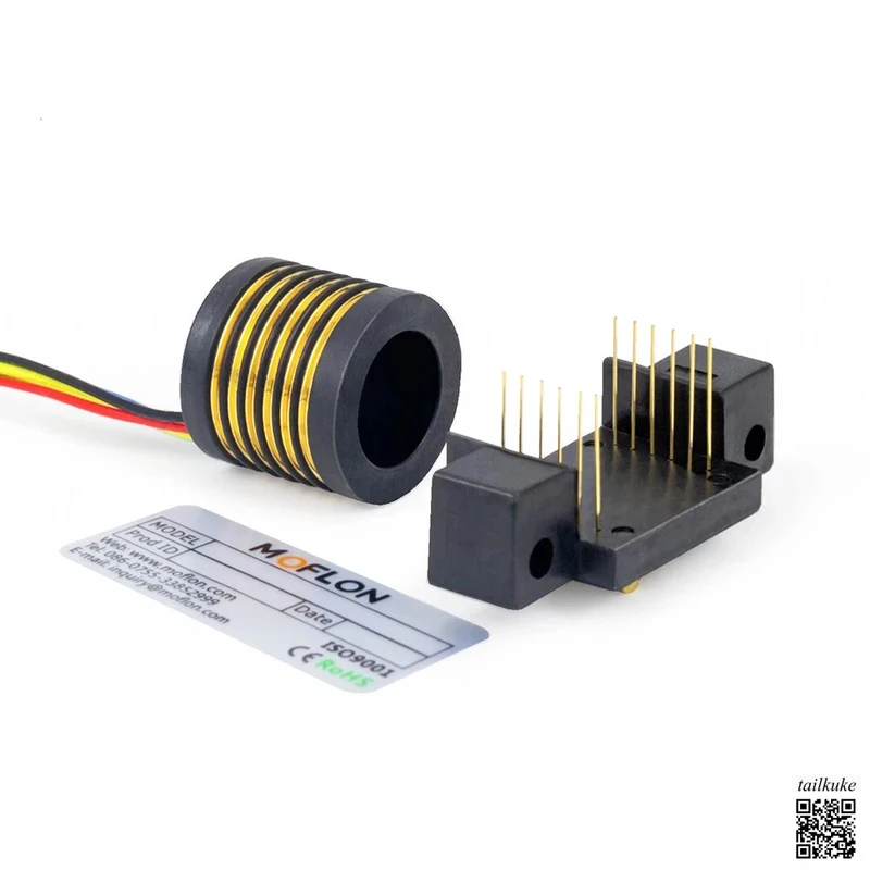 Split-Type Through-Hole , UAV Gimbal Slip , Detachable Conductive , Rotating Collector Ring