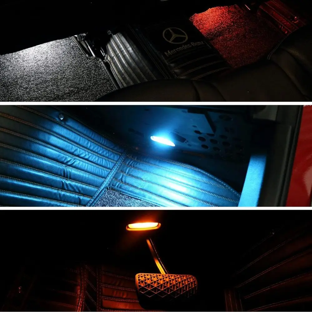 GLK X204 12-Color LED Ambient Light Kit New Condition Turbo Vents Retrofit for Mercedes Benz GLK-Class 2013-2015 Auto LED Lamps