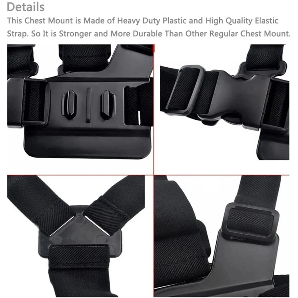 Head Chest Strap Mount Selfie Stick Buoyancy Stick Suction Cup For GoPro SJCAM AKASO Insta360 Osmo Action Camera Accessories Set