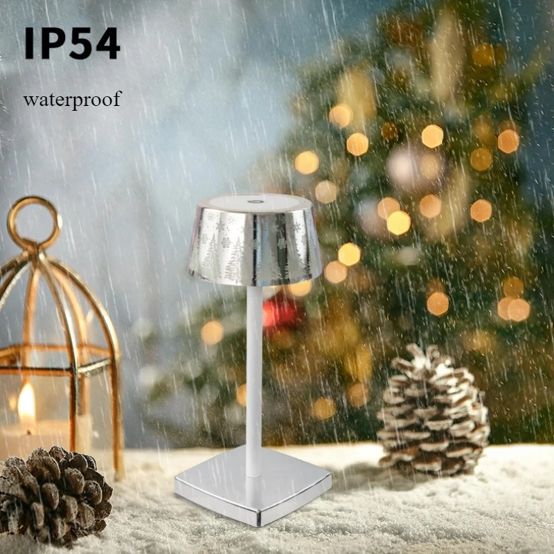 USB draadloos opladen bureaulamp kerstsfeer led-lamp touch dimbaar