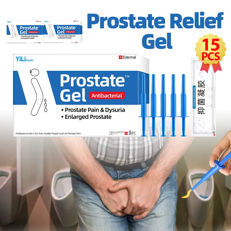 15pcs Men Prostate Treatment Gel Treating Prostatitis Prostate Shrinking Medical Prostatic Cream Health Product Massage Medicine