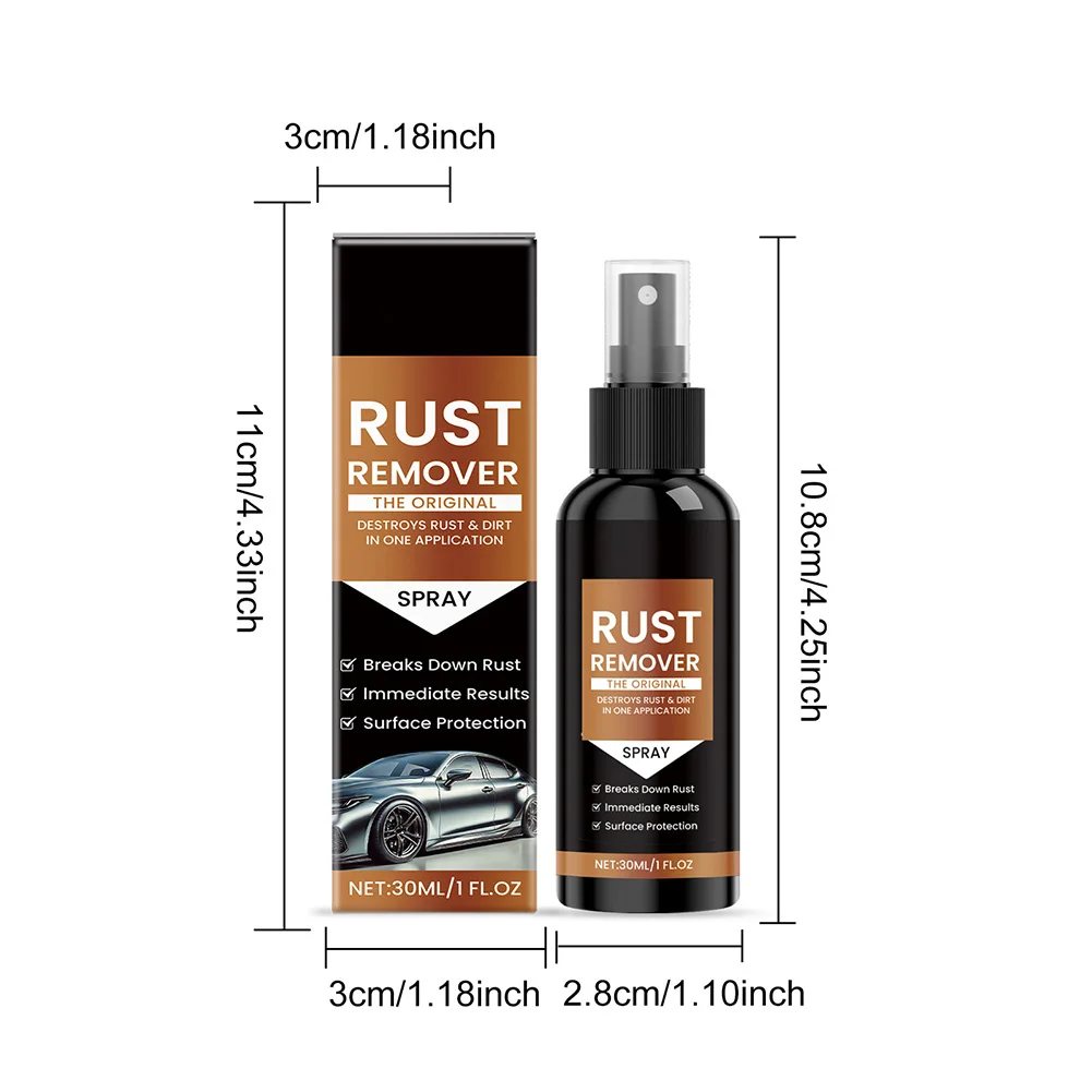 30ml Rust Remover For Metal Car Scratch Remover Rust Dissolver Rust-proof Agent Wash Maintenance Tool
