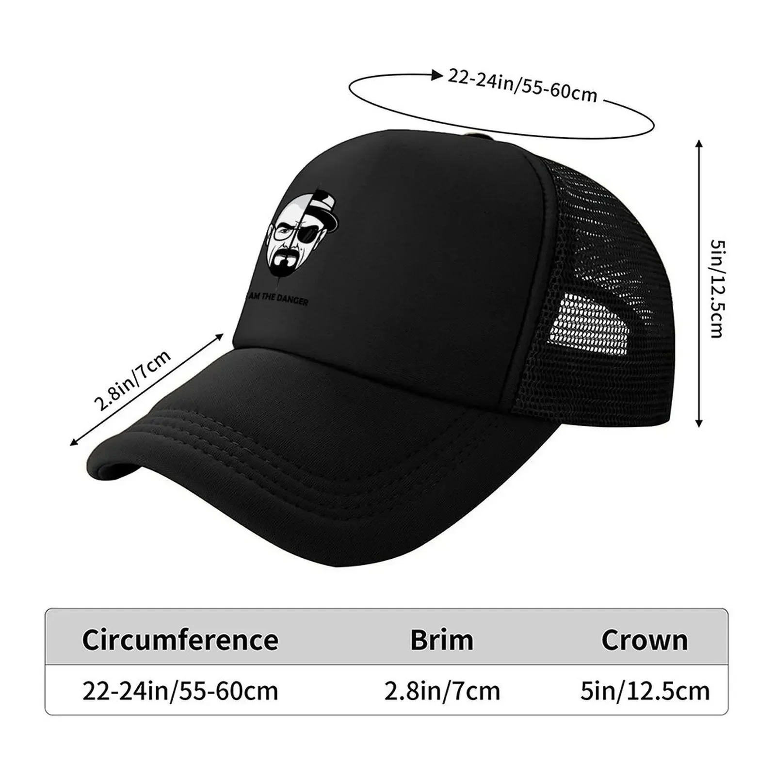 2026 Breaking Bad I Am The Danger Baseball Cap Hat Baseball Cap Sun Hat For Children Anime Unique hats Ladies Men's