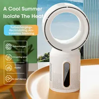 3000mAh Bladeless Fan Electric Cooling Desk Tower Fans Intelligent Low Noise Stand Floor Fan With 5 Speeds Fan Air Conditioner