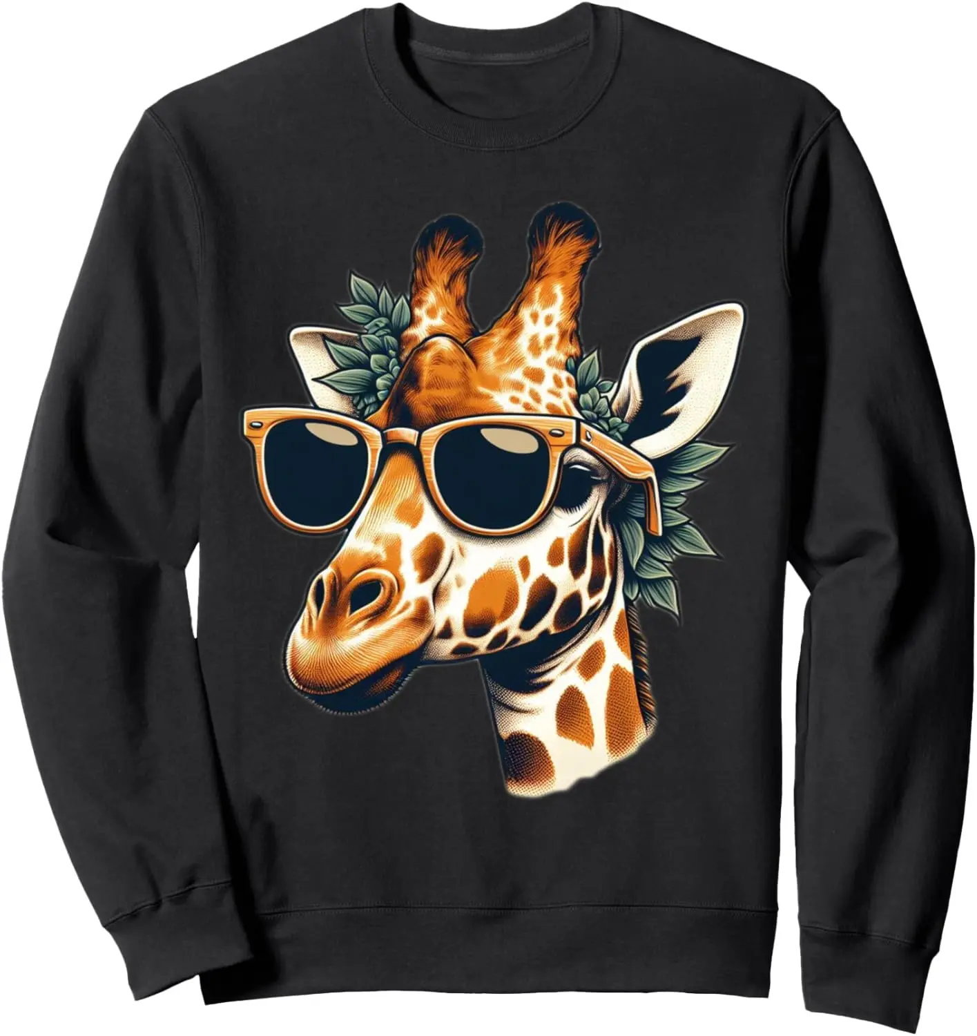 Giraffe Vintage Sunglasses Funny Gift Sweatshirt