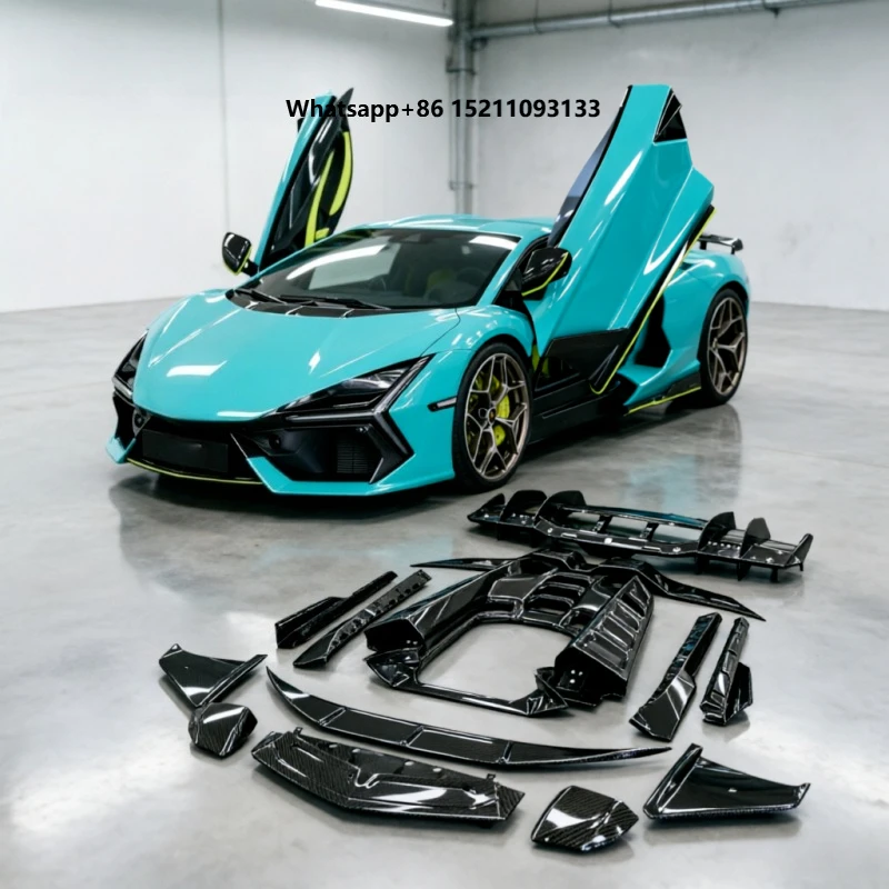 SD Carbon OEM Style Dry Carbon Body Kit for 2014-18 Full Set Hood Bumper Side Skirt