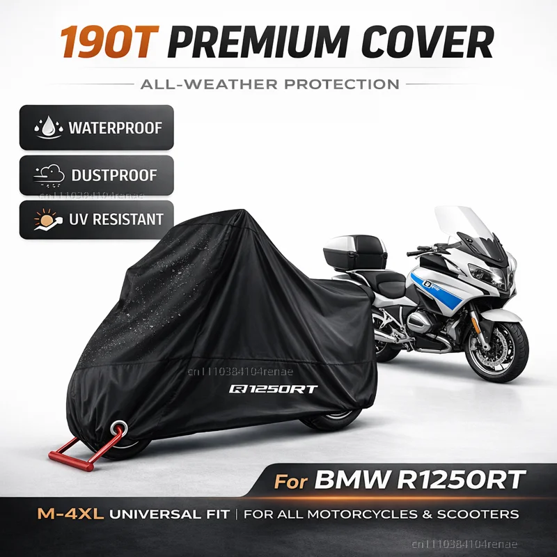

For BMW R1250RT R 1250RT R1250 RT 2018-2020 190T Motorcycle Cover Waterproof Dustproof UV Protection All Season