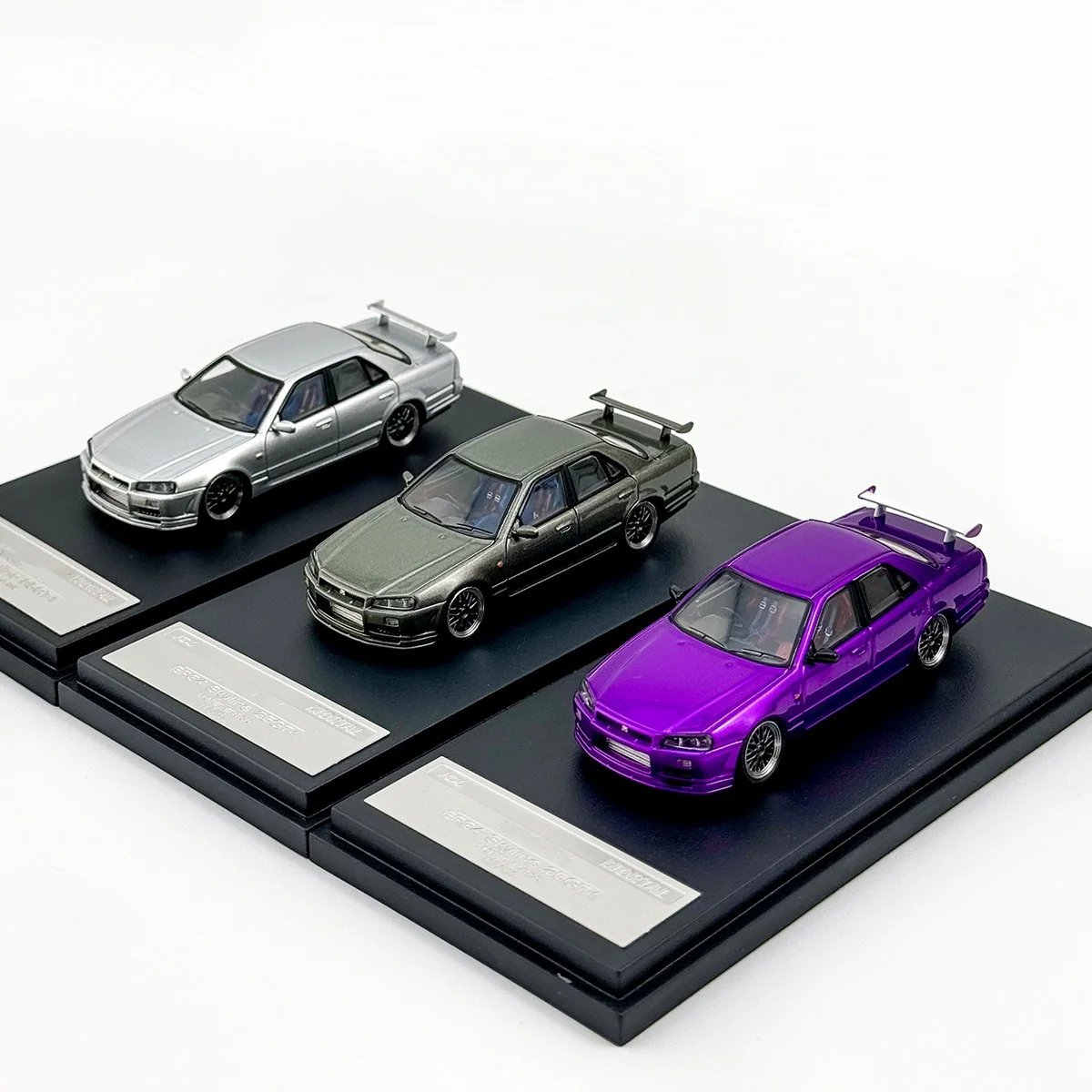Mortal 1:64 ER34 High Tail Wing Edition Alloy Car Model Collection Decoration Item