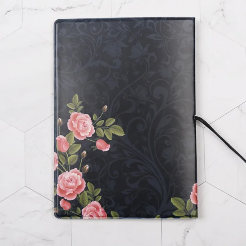 Fundas de pasaporte geniales, funda de pasaporte estereoscópica alternativa con cabeza de calavera negra creativa, rosa, tarjeta de identificación,