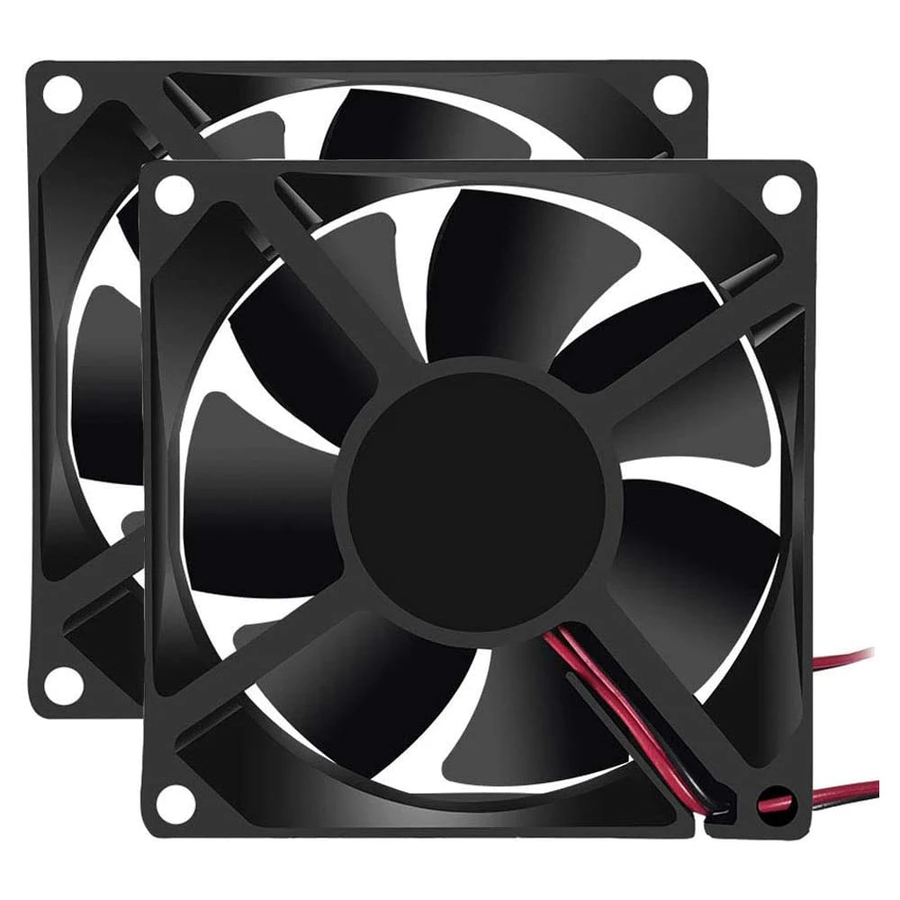 

2Pcs Ventilation Fan DC 12V 24V 8025 Brushless Cooling System Fan for Cooling PC Computer Case CPU Coolers Radiators