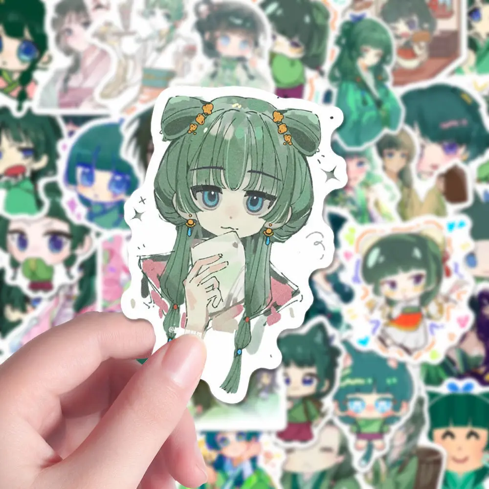 

61 шт., аптекарские дневники Maomao, милые аниме-наклейки на автомобиль, ботинки для ноутбука, холодильника, скейтборда, декоративные рождественские подарки