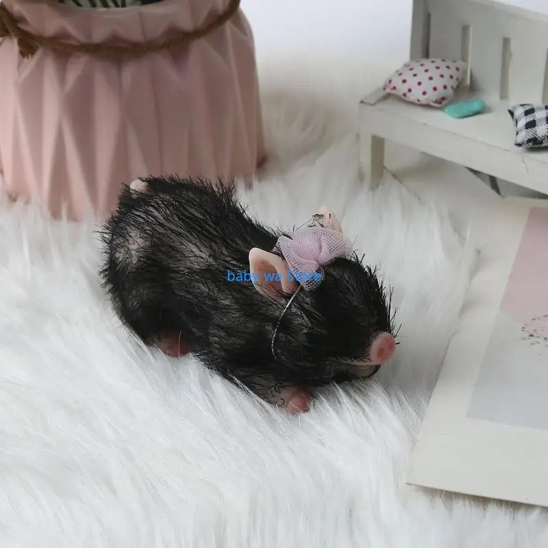 

Newborn Baby Bed Sleeping Toy Pig Infant Accessories Baby Room Decoration Eco-friendly Animal for 4XBD