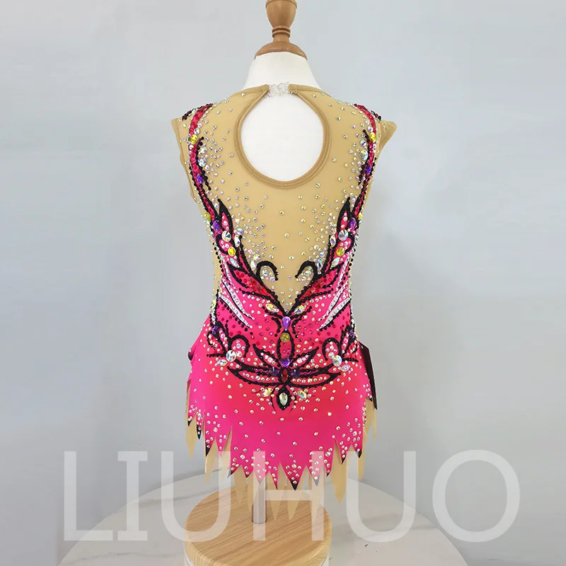 LIUHUO Rhythmic Gymnastics Leotard Competitive Cheerleading Performance For Children