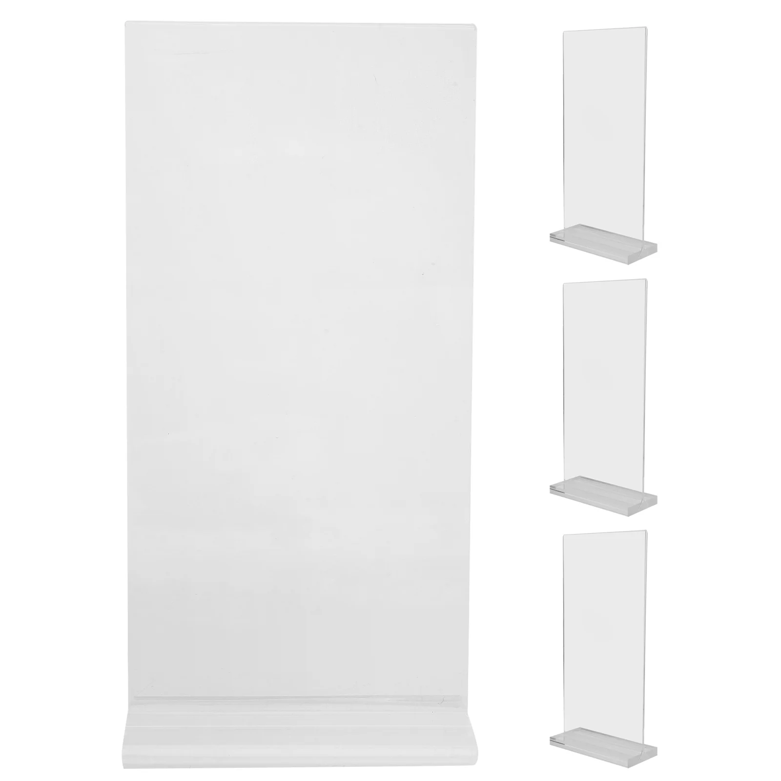 Acrylic Display Board Menu Holder for Table Paper Stand Poster Clear Stands Desktop Storage Rack Sign