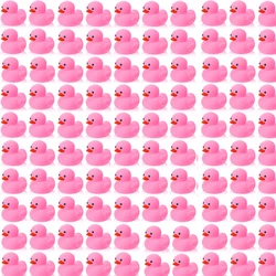 1-100 Uds. Patos de goma rosas, juguetes, patos de goma chirriantes, lindos patos flotantes para recuerdos de fiesta de cumpleaños, premios de clase, decoración de coche