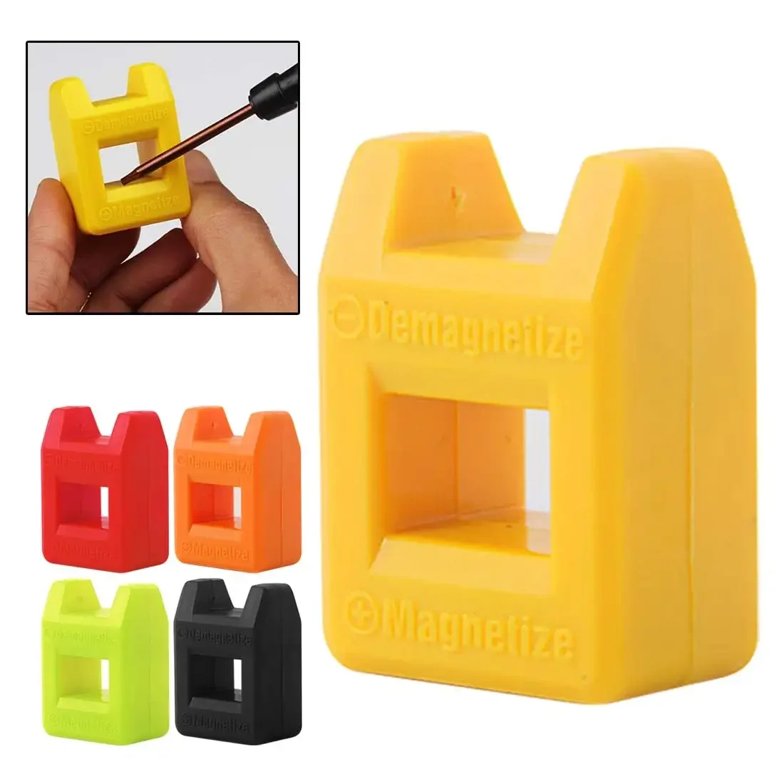 Mini Magnetizer Demagnetizer Screwdriver Magnetic Utility Pickup Tool Suitable for Screwdriver Bits Electric Drill Bits