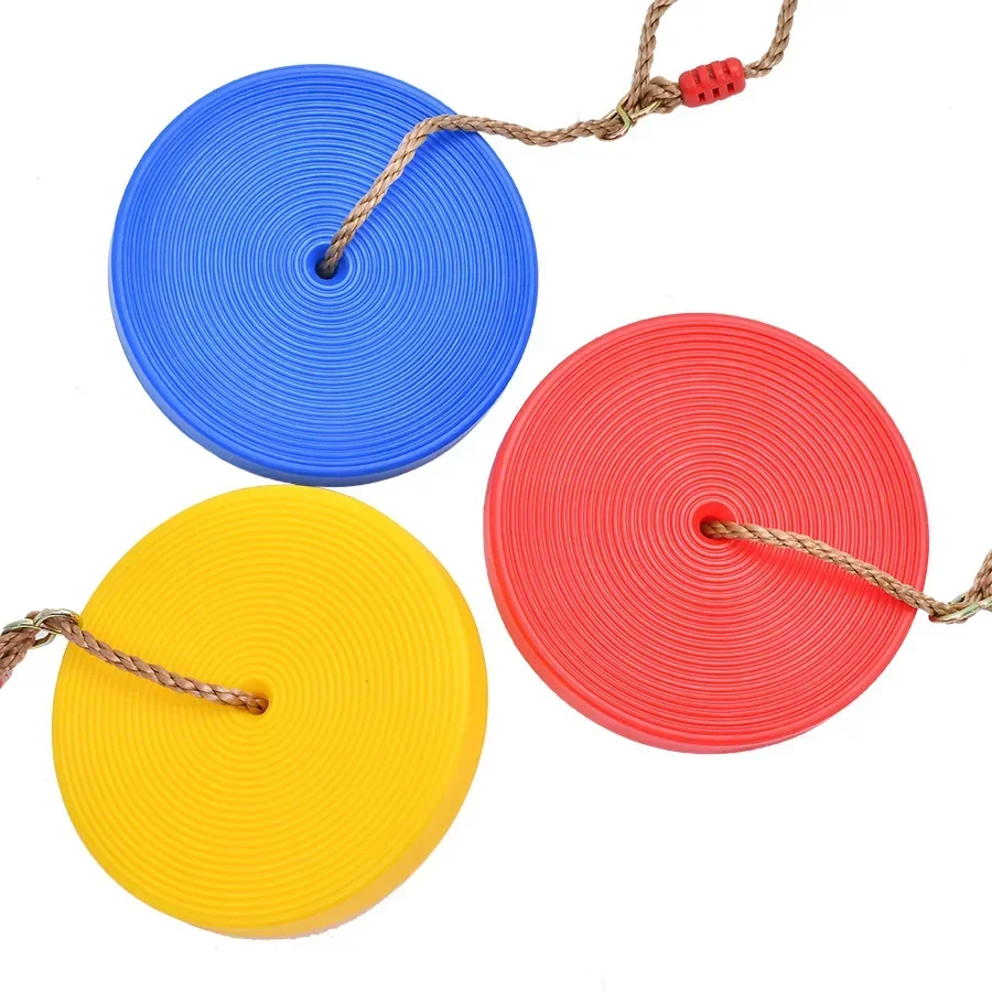 Children\'s Swing Plastic Outdoor Swing Threaded Disc Hanging Disc Educational Toy Climbing Rope Indoor Fitness Equipment