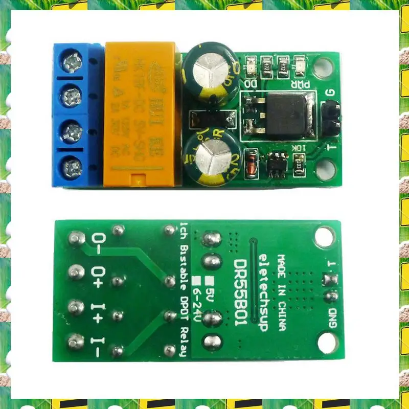 3C Electron DC5V 2A Self-Locking Bistable Reverse Polarity Controller Relay Module DR55B01 Motor Forward/Reverse Controller Boar
